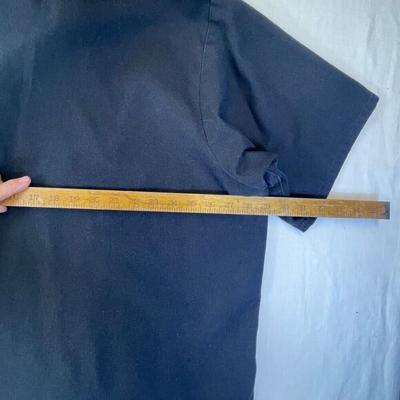 Vintage Ben Davis Black Work Shirt Made in USA  3XL 1/4 zip pullover - Picture 7 of 8